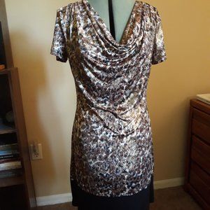 MSK Sparkling Gold Dress